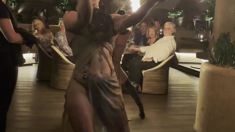 Fire Performing at Amaya